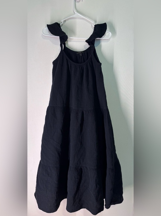 Banana Republic Dresses & Skirts - Banana Republic Black Tiered Midi Dress with Ruffle Straps